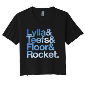 Lylla & Rocket & Floor & Teefs Funny Women's Crop Top Tee