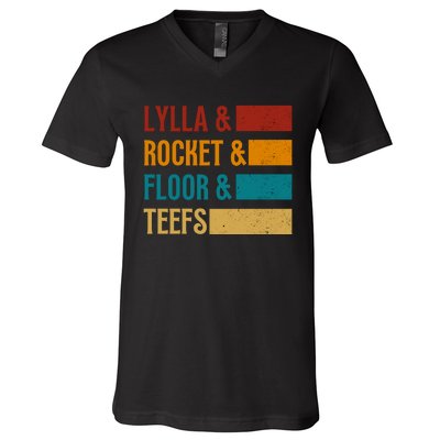 Lylla & Rocket & Floor & Teefs V-Neck T-Shirt