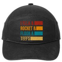 Lylla & Rocket & Floor & Teefs 7-Panel Snapback Hat