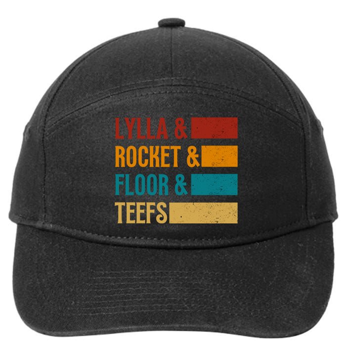 Lylla & Rocket & Floor & Teefs 7-Panel Snapback Hat