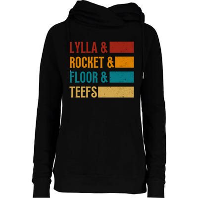 Lylla & Rocket & Floor & Teefs Womens Funnel Neck Pullover Hood