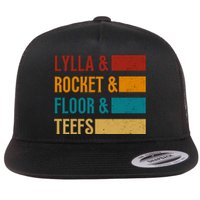 Lylla & Rocket & Floor & Teefs Flat Bill Trucker Hat