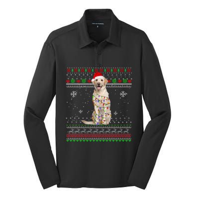 Labrador Retriever Funny Christmas Pajama Gift Xmas Sweater Great Gift Silk Touch Performance Long Sleeve Polo