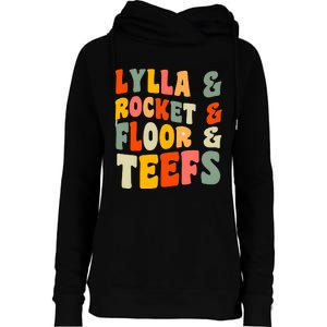 Lylla Rocket Floor And Teefs James Gunn Womens Funnel Neck Pullover Hood