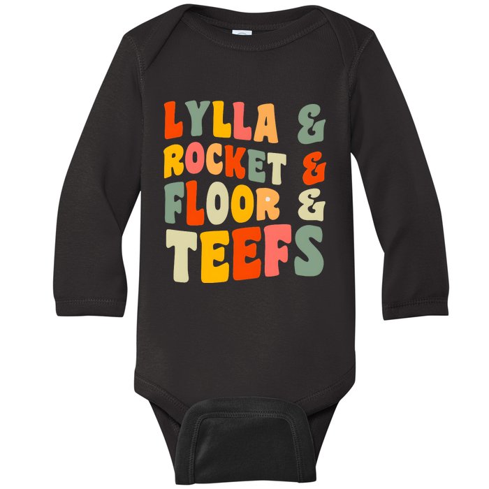 Lylla Rocket Floor And Teefs James Gunn Baby Long Sleeve Bodysuit