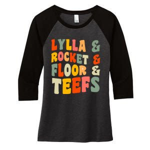 Lylla Rocket Floor And Teefs James Gunn Women's Tri-Blend 3/4-Sleeve Raglan Shirt