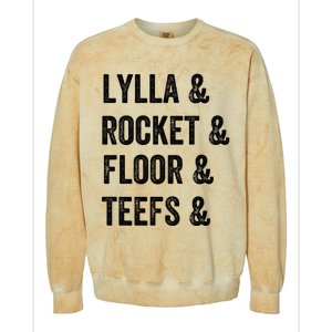 Lylla Rocket Floor And Teefs Colorblast Crewneck Sweatshirt