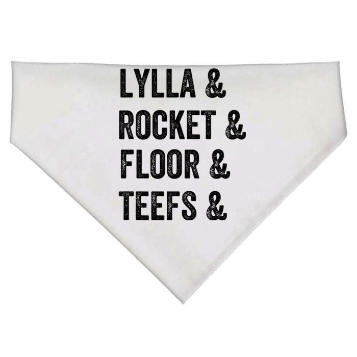 Lylla Rocket Floor And Teefs USA-Made Doggie Bandana