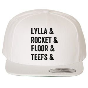 Lylla Rocket Floor And Teefs Wool Snapback Cap