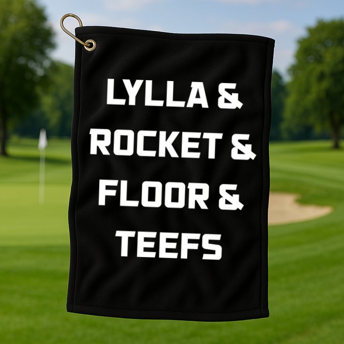 Lylla Rocket Floor And Teefs Golf Towel