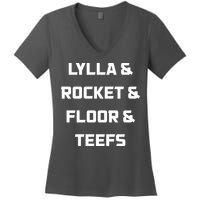 Lylla Rocket Floor And Teefs Women's V-Neck T-Shirt