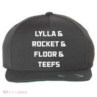 Lylla Rocket Floor And Teefs Wool Snapback Cap