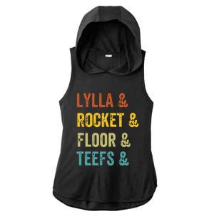 Lylla & Rocket & Floor & Teefs James Gunn Ladies PosiCharge Tri-Blend Wicking Draft Hoodie Tank