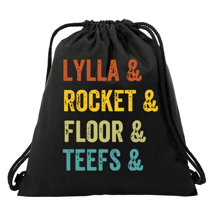 Lylla & Rocket & Floor & Teefs James Gunn Drawstring Bag