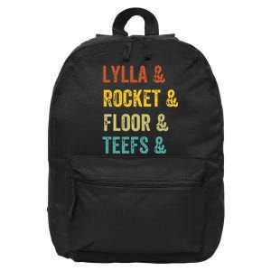 Lylla & Rocket & Floor & Teefs James Gunn 16 in Basic Backpack