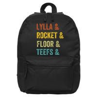 Lylla & Rocket & Floor & Teefs James Gunn 16 in Basic Backpack