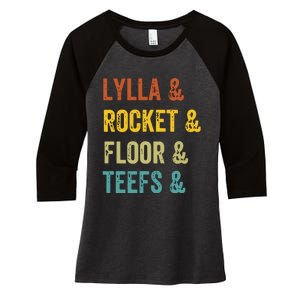 Lylla & Rocket & Floor & Teefs James Gunn Women's Tri-Blend 3/4-Sleeve Raglan Shirt