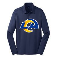 LA  Los Angeles Football Silk Touch Performance Long Sleeve Polo