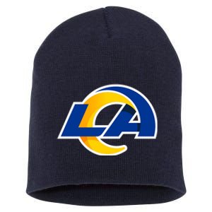 LA  Los Angeles Football Short Acrylic Beanie