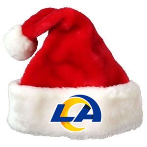 LA  Los Angeles Football Premium Christmas Santa Hat