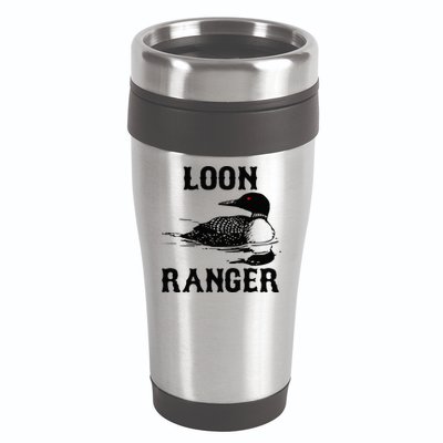 Loon Ranger Funny Common Loon Bird Watching 16oz Travel Tumbler