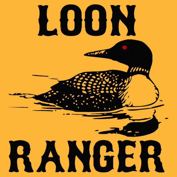Loon Ranger Funny Common Loon Bird Watching Pom Pom 12in Knit Beanie