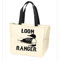 Loon Ranger Funny Common Loon Bird Watching Zip Tote Bag