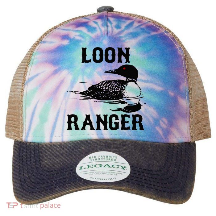 Loon Ranger Funny Common Loon Bird Watching Legacy Tie Dye Trucker Hat