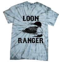 Loon Ranger Funny Common Loon Bird Watching Tie-Dye T-Shirt