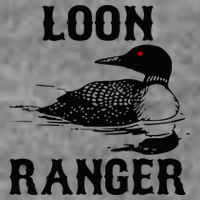 Loon Ranger Funny Common Loon Bird Watching 7-Panel Snapback Hat