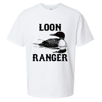 Loon Ranger Funny Common Loon Bird Watching Sueded Cloud Jersey T-Shirt