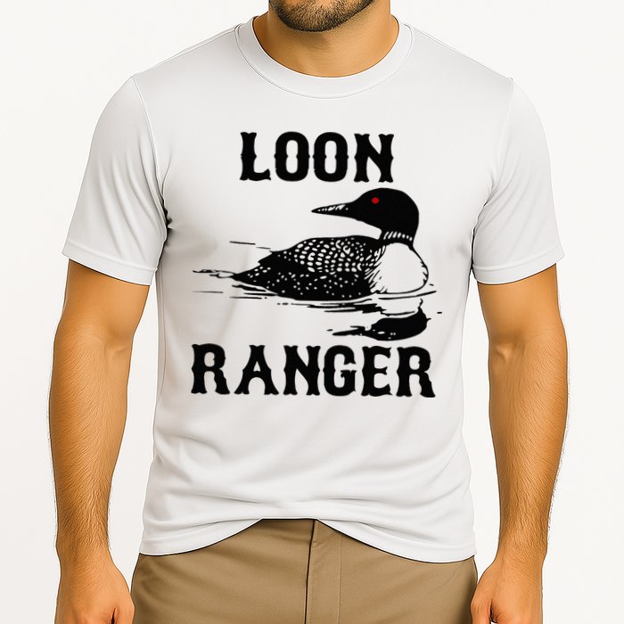 Loon Ranger Funny Common Loon Bird Watching Performance Shirt