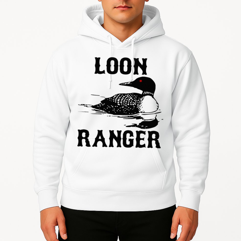 Loon Ranger Funny Common Loon Bird Watching Hoodie