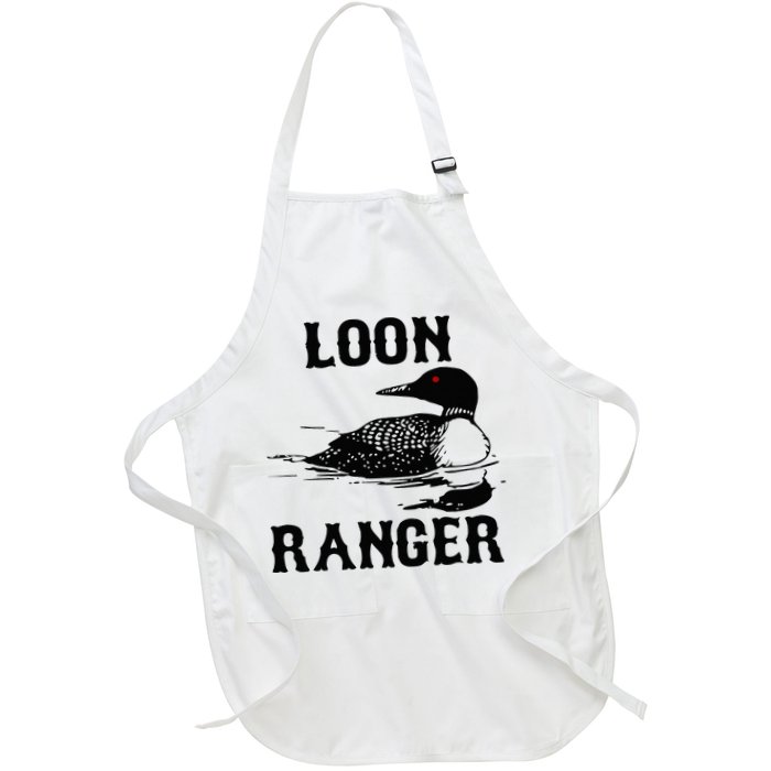 Loon Ranger Funny Common Loon Bird Watching Apron