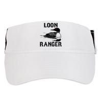 Loon Ranger Funny Common Loon Bird Watching Adult Drive Performance Visor