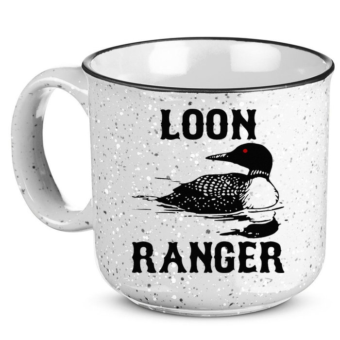 Loon Ranger Funny Common Loon Bird Watching 15oz Campfire Ceramic Mug