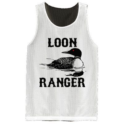 Loon Ranger Funny Common Loon Bird Watching Mesh Reversible Basketball Jersey Tank