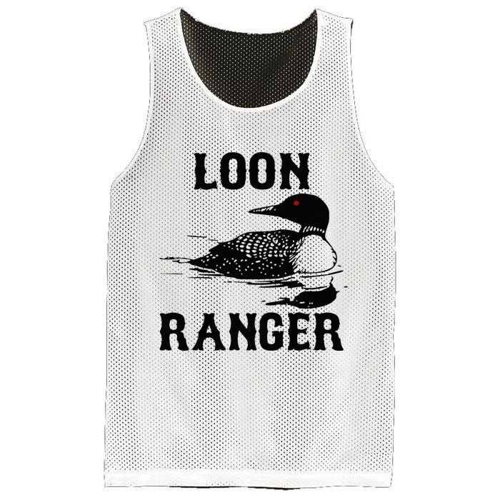 Loon Ranger Funny Common Loon Bird Watching Mesh Reversible Basketball Jersey Tank