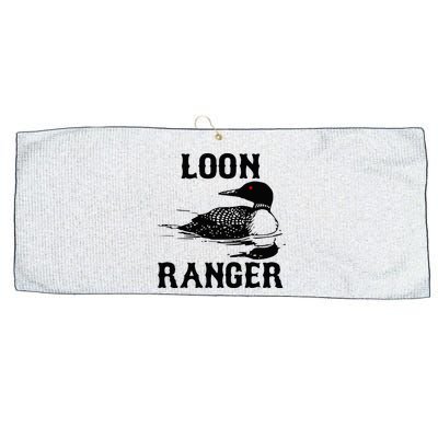 Loon Ranger Funny Common Loon Bird Watching Large Microfiber Waffle Golf Towel