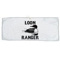 Loon Ranger Funny Common Loon Bird Watching Large Microfiber Waffle Golf Towel