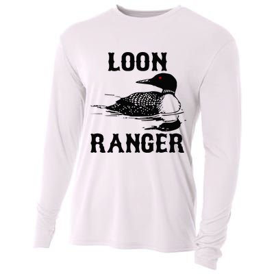 Loon Ranger Funny Common Loon Bird Watching Cooling Performance Long Sleeve Crew
