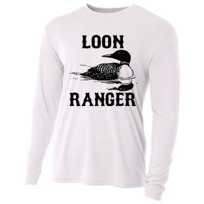 Loon Ranger Funny Common Loon Bird Watching Cooling Performance Long Sleeve Crew