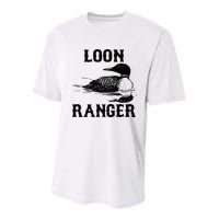 Loon Ranger Funny Common Loon Bird Watching Youth Performance Sprint T-Shirt