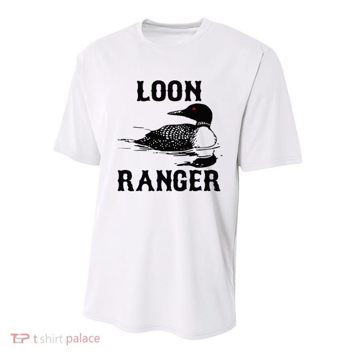 Loon Ranger Funny Common Loon Bird Watching Youth Performance Sprint T-Shirt