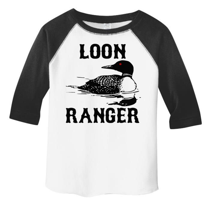Loon Ranger Funny Common Loon Bird Watching Toddler Fine Jersey T-Shirt