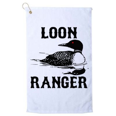 Loon Ranger Funny Common Loon Bird Watching Golf Towel