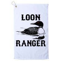 Loon Ranger Funny Common Loon Bird Watching Golf Towel