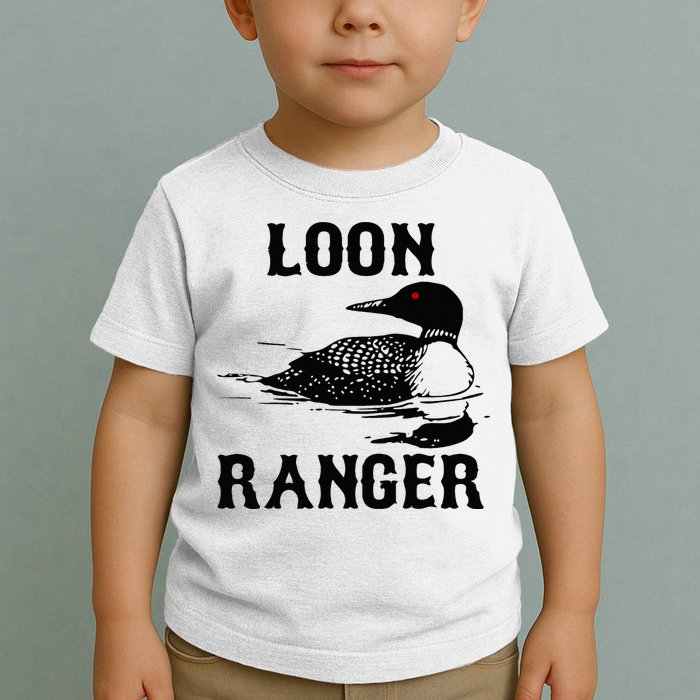 Loon Ranger Funny Common Loon Bird Watching Toddler T-Shirt