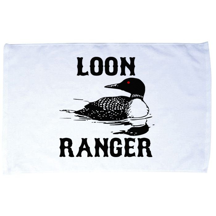 Loon Ranger Funny Common Loon Bird Watching Microfiber Hand Towel