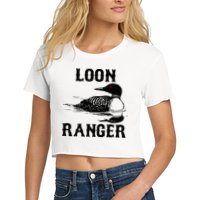 Loon Ranger Funny Common Loon Bird Watching Crop Top
